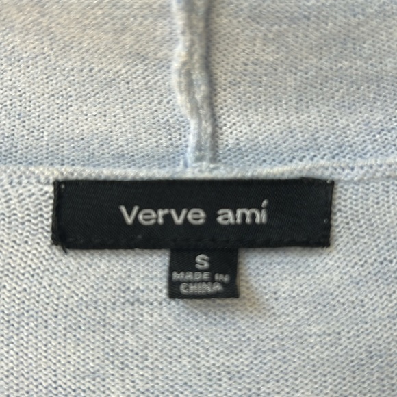 Light Blue Verve Ami Hooded Cardigan - Picture 2 of 10